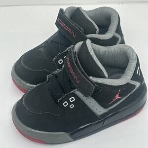 Air Jordan Flight 23 BT Toddler Shoes Sz 4C 317823-021 Black Red
